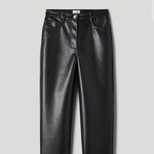 Never been worn Aritiza Melina Leather Pants in Black